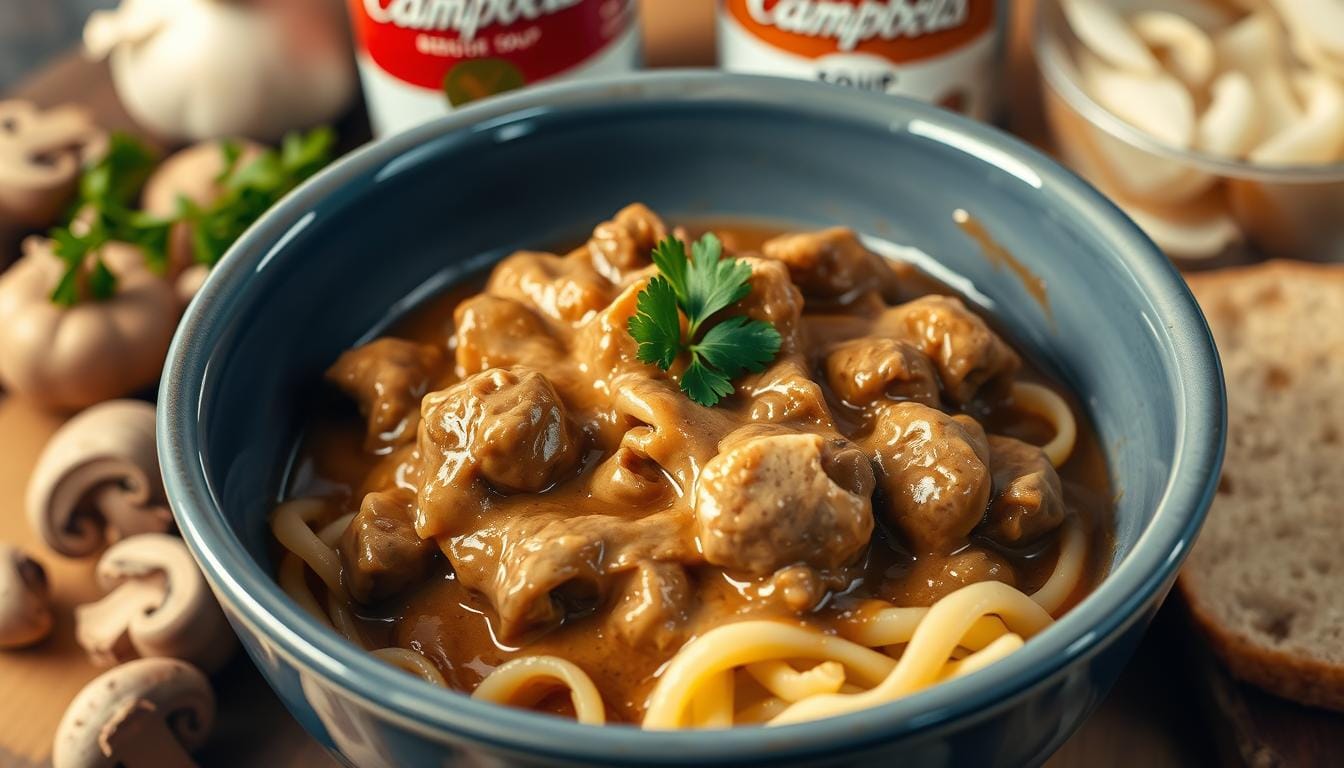 campbell's soup beef stroganoff recipe